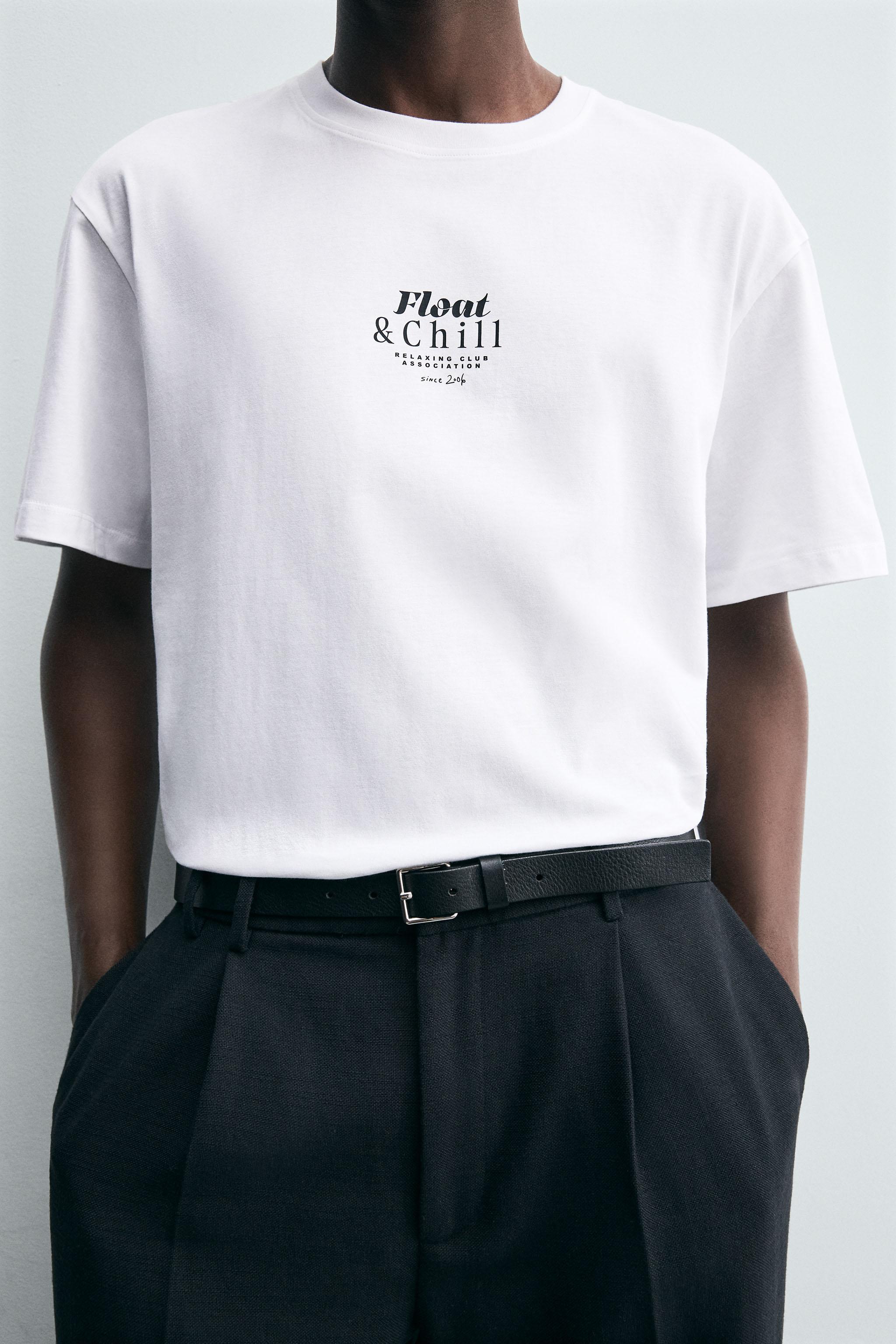 CONTRAST PRINT T-SHIRT